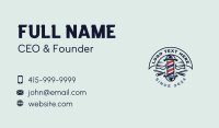 Razor Haircut Barbershop Business Card