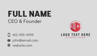Construction Red Home Business Card Design