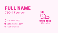 Pink Fashion Boots Business Card Design