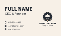 Gear Mechanical Badge Business Card