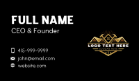 Hammer Nail Carpentry Business Card Design