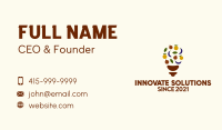 Light Business Card example 1