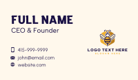 Beehive Flying Bee Business Card Design