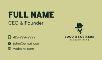 Smoking Gentleman Hat Business Card Design