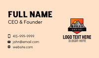 Tropical Mountain Badge Business Card