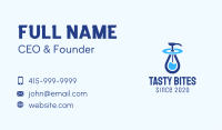 Blue Liquid Sanitizer Business Card