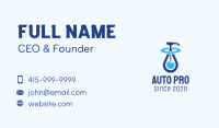Blue Liquid Sanitizer Business Card