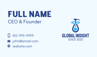 Blue Liquid Sanitizer Business Card