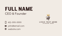 Royal Lion Crown Business Card