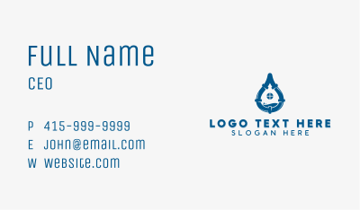 Handyman Pipe Plumbing Business Card Image Preview
