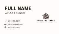 House Flooring Construction Business Card