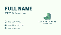 Landscaping Garden Boots  Business Card Design