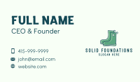 Rubber Boots Business Card example 1
