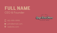 Funky Business Card example 2