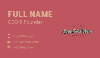 Funky Business Card example 3