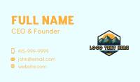 Mountain Hiking Climbing Business Card Design