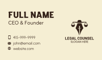 Justice Pen Law Business Card Image Preview