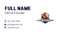 Excavator Bulldozer Digger Business Card