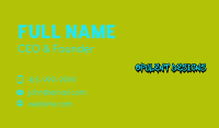 Generic Street Art Wordmark Business Card Image Preview