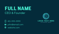 Abstract Startup Wormhole Business Card