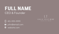 Minimalist Professional Lettermark Business Card Design