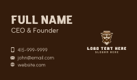 Hipster Old Man Hat Business Card