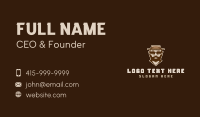 Hipster Old Man Hat Business Card Design