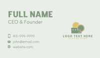 Natural Gardening Home Business Card