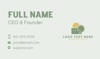 Natural Gardening Home Business Card Design