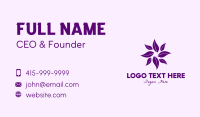 Purple Leaves Spa  Business Card