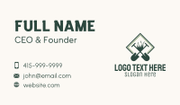 Shovel Grass Gardening Business Card