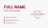 Stars Safety Banner Business Card