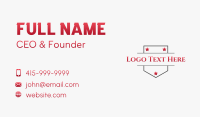 Stars Safety Banner Business Card Design