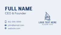 Sailing Boat Cruise Business Card