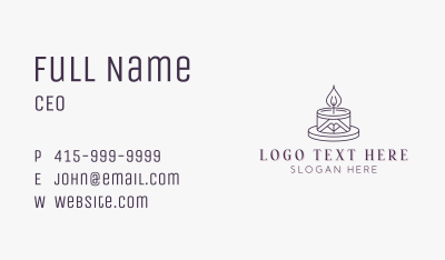 Decorative Candle Decor Business Card Image Preview