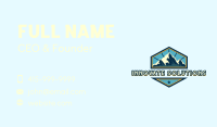 Mountain Adventure Alpine Business Card