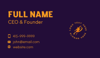 Basketball Shoot Lightning Business Card