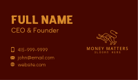 Monoline Bull Firm Business Card