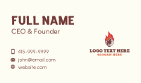 Fire Beef Steakhouse Business Card