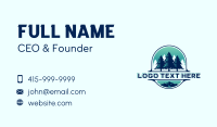 Pine Tree Mountain Forest Business Card Design