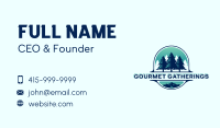 Pine Tree Mountain Forest Business Card Image Preview