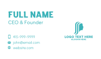 Silhouette Woman Beauty Hair Business Card