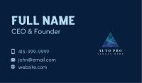Elegant Pyramid Triangle Business Card