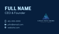 Elegant Pyramid Triangle Business Card Design