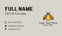 Beetle Light Bulb Business Card