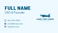 Blue Car Cleaning Business Card Design