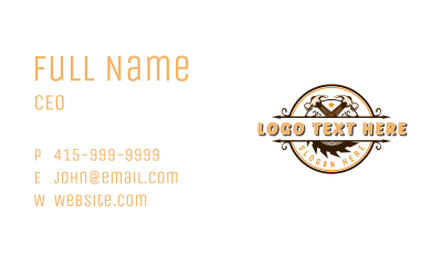 Woodwork Handyman Tools Business Card Image Preview