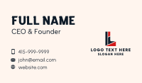Letter L Company Business Card