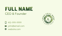 Natural Wellness Leaves Business Card