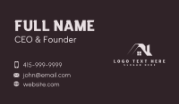 House Roofing Contractor Business Card